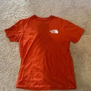 The-north-face Men's Orange and Red T-shirt